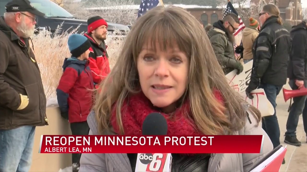 Hundreds march for Reopen Minnesota protest in Albert Lea