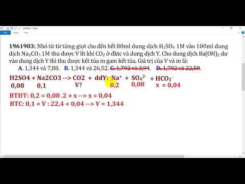 Video Nhỏ từ từ từng giọt cho đến hết 80ml dung dịch H2SO4... - youtube