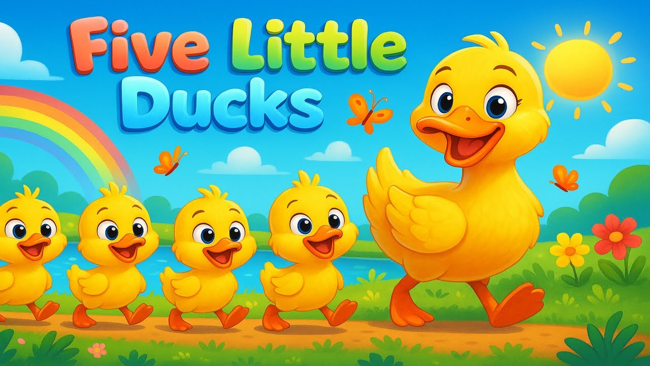 Five Little Ducks | Build a Rocket! Engineering Song for Kids & Robot Ducks