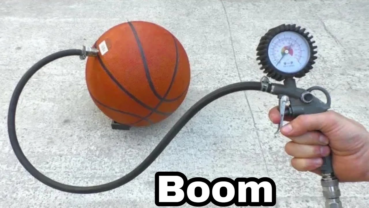 Air Compressor Vs. Basketball Experiment | Blast Ball with Pressure 💥💣