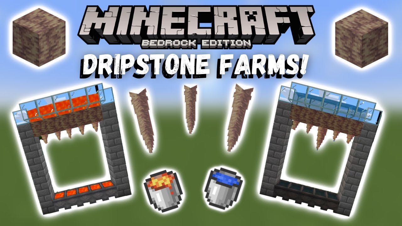 Minecraft 1.17 | EASY Automatic Dripstone Farm - YouTube