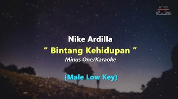 Nike Ardilla - Bintang Kehidupan | Karaoke - Piano Violin (Male Low Key)