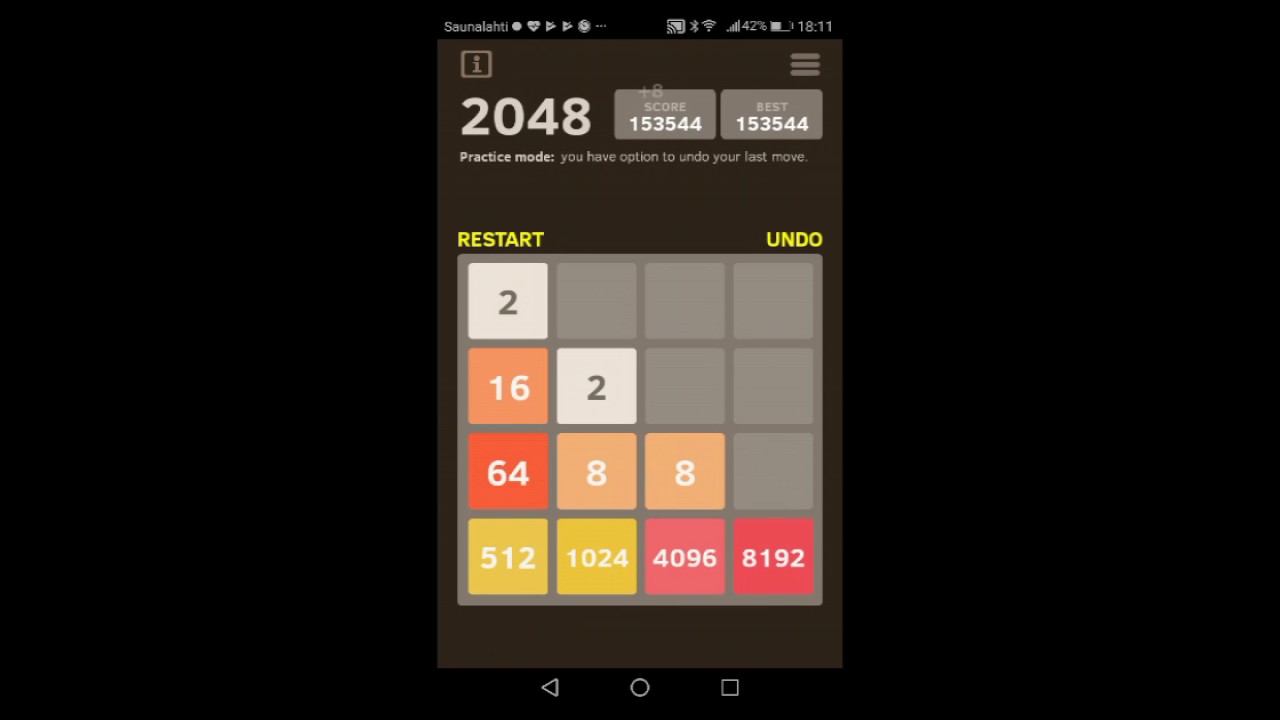2048 NEW RECORD HIGH SCORE tile 16384 YouTube