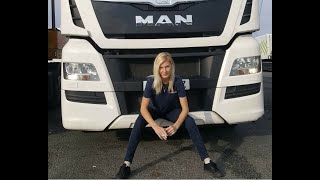 Viata unei soferite de camion\ Female truck driver