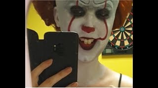 pennywise face paint
