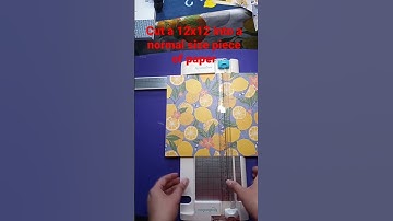 how I cut my 12x12 paper down
