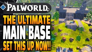 Palworld  The BEST Main Base you can Build for Infinite Ingots and Resources! Set this up NOW!