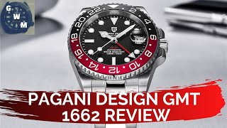 Best Budget Automatic Gmt Watch pagani Design 1662 Gmt Coke Review 2020