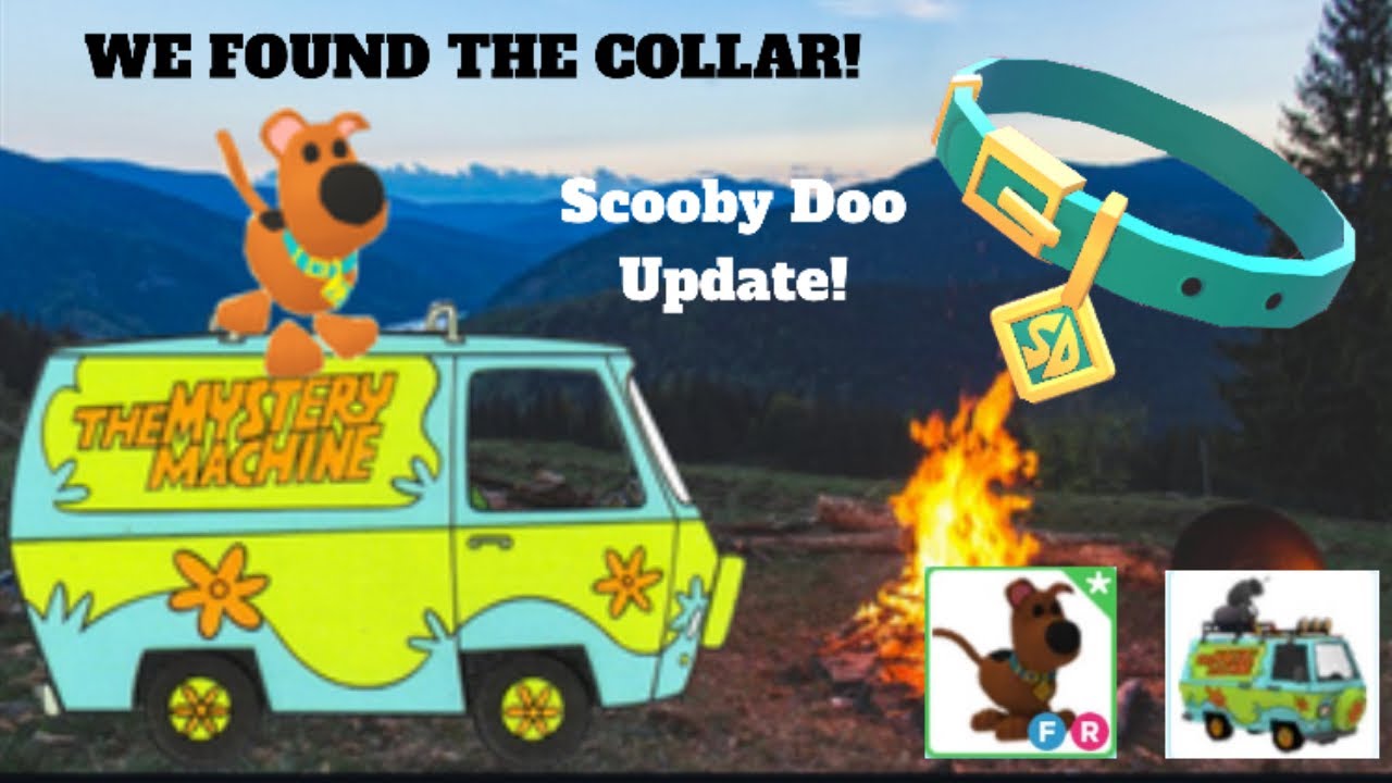 Scooby Doo Adopt Me New Update On Roblox We Found Scoobs Collar And Drove The Mystery Machine Youtube - scary solve the mystery new scooby doo game 2018 roblox