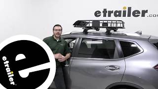 etrailer | Mount: Curt Roof Mounted Cargo Basket on a 2018 Nissan Rogue Etrailer Set Up Curt Roof Mounted Cargo Basket On A 2021 Nissan Rogue
