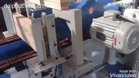 Máy cắt phay 2 đầu băng tải ( nạp phôi tự động )