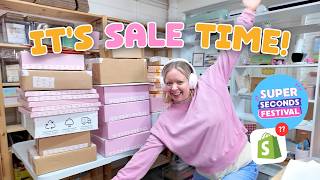 Taking part in the Super Seconds Festival - how I prepare for a seconds sale + sale results