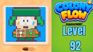 Colony Flow Level 92 Walkthrough Solution 