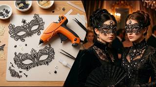 🎃 DIY Halloween Mask with a Hot Glue Gun | Easy & Gorgeous Halloween Craft
