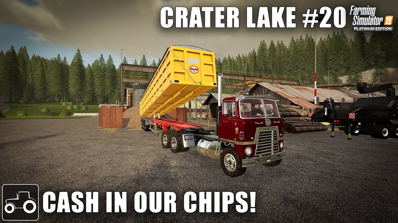 Cashing In Woodchips & Pallet Production Build - Crater Lake #20 Farming Simulator 19 Timelapse