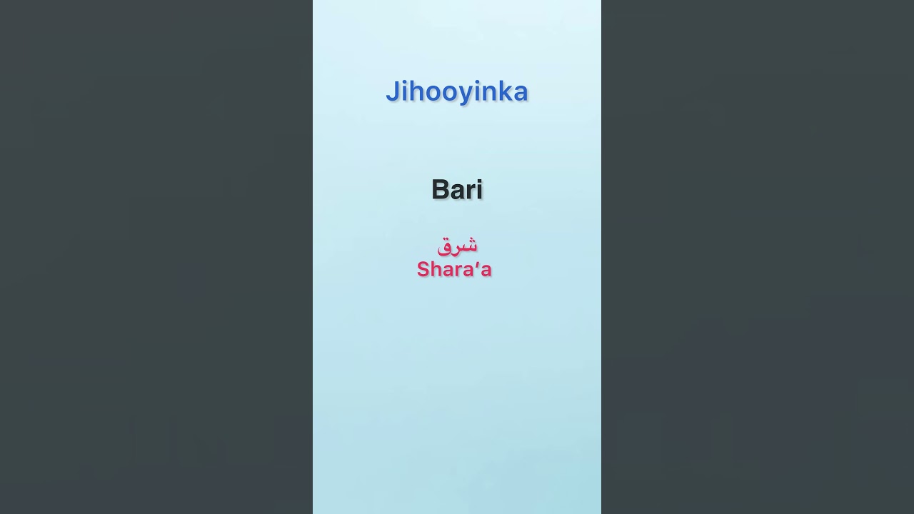 Baro Jihooyinka Af-Masri: Bari, Galbeed, Waqooyi, Koonfur! 🧭 