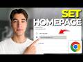 How To Make Google Your Homepage In Google Chrome | Tutorial 2026