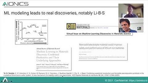 Aionics Fortnightly (April 27, 2021): The Battery Informatics Journey with Dr. Austin Sendek