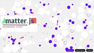 matter.js particle background in 2021 | matterjs mouse move effect in 2021 screenshot 4
