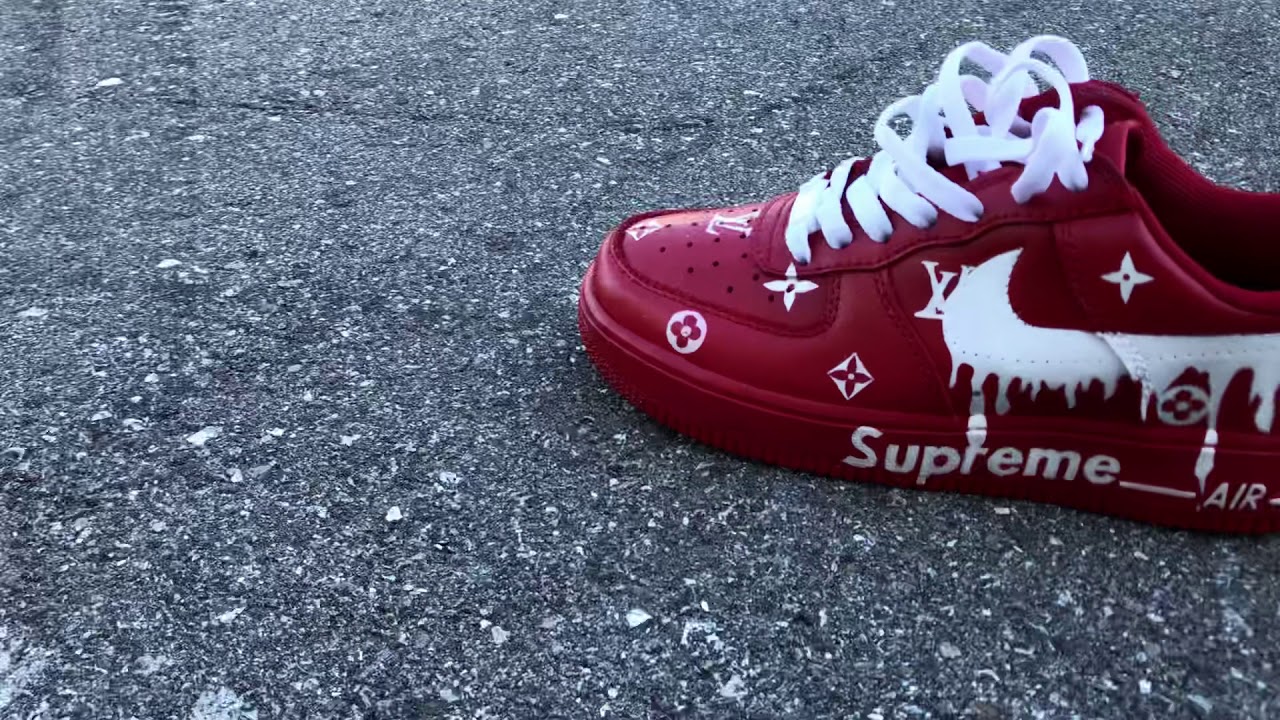 supreme drip air force 1