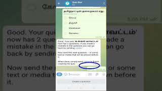 #Telegram App #Quiz_Creation screenshot 1