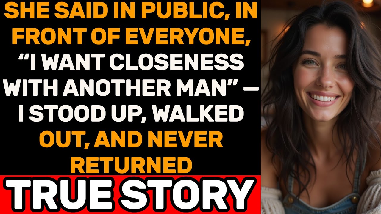 She Said Publicly She Wanted Another Man — I Stood Up, Left, And Never Returned