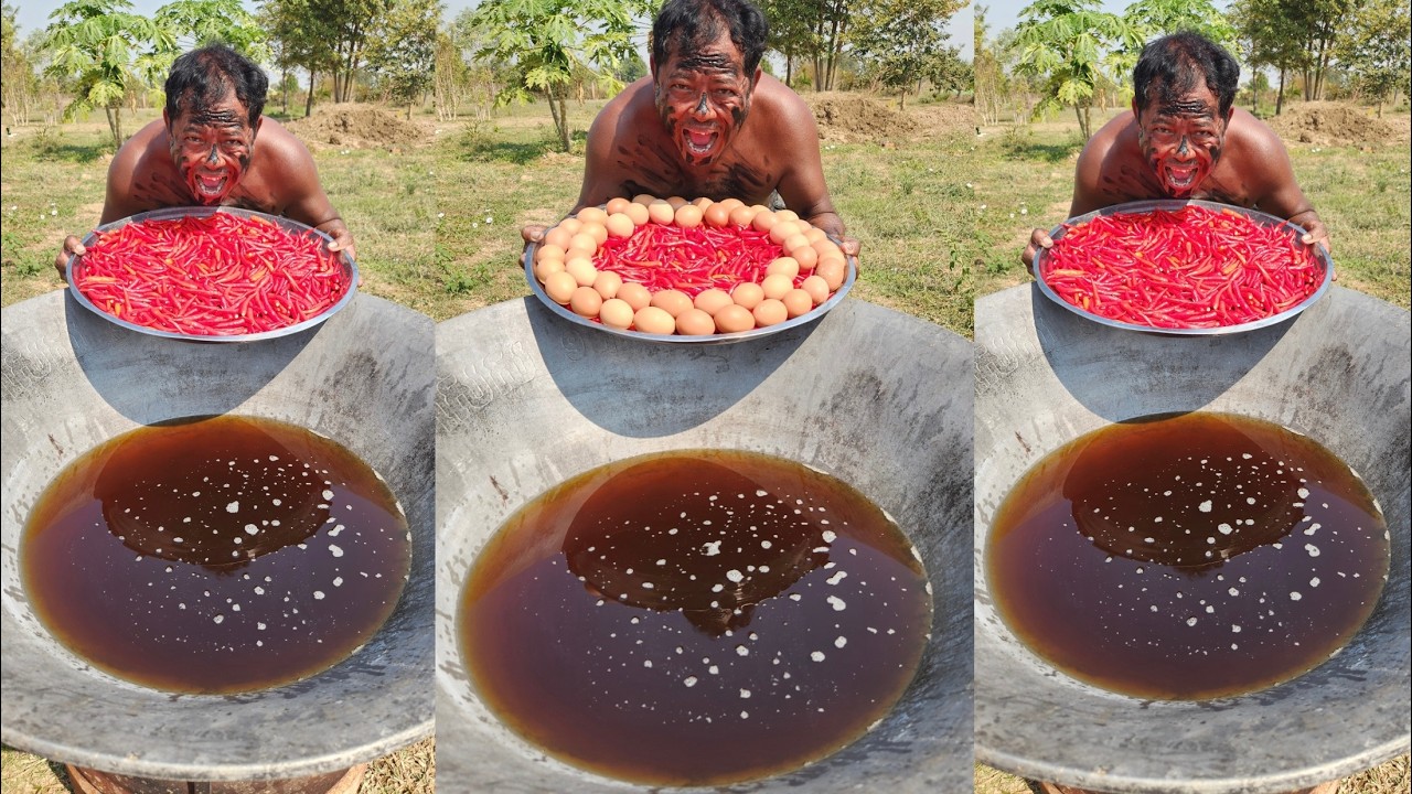 How to crispy chili with egg potatoes bread recipe