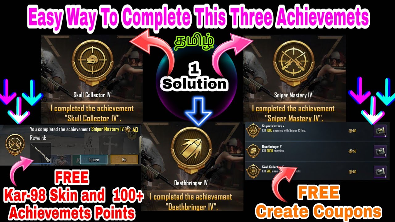 Easy way to complete Sniper Master,Deathbringer and Skull Collector Achievement | Tyson Noob Gamer |