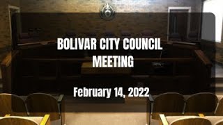 Bolivar City Council - February 14, 2022