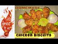 Chicken biscuits  crispy chicken biscuit recipe in telugu  kvfoodarts