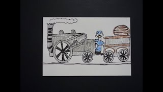 Celebrity Let's Draw an 1830 Steam Engine Train! Profile