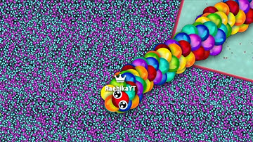 OMG🐍 ANGRY KING RAINBOA 🩷 FEED CUTE NOOBS IN SNAKE IO SNAKE IO🐍 BEST EPIC SNAKE IO GAMEPLAY🐍#snakeio