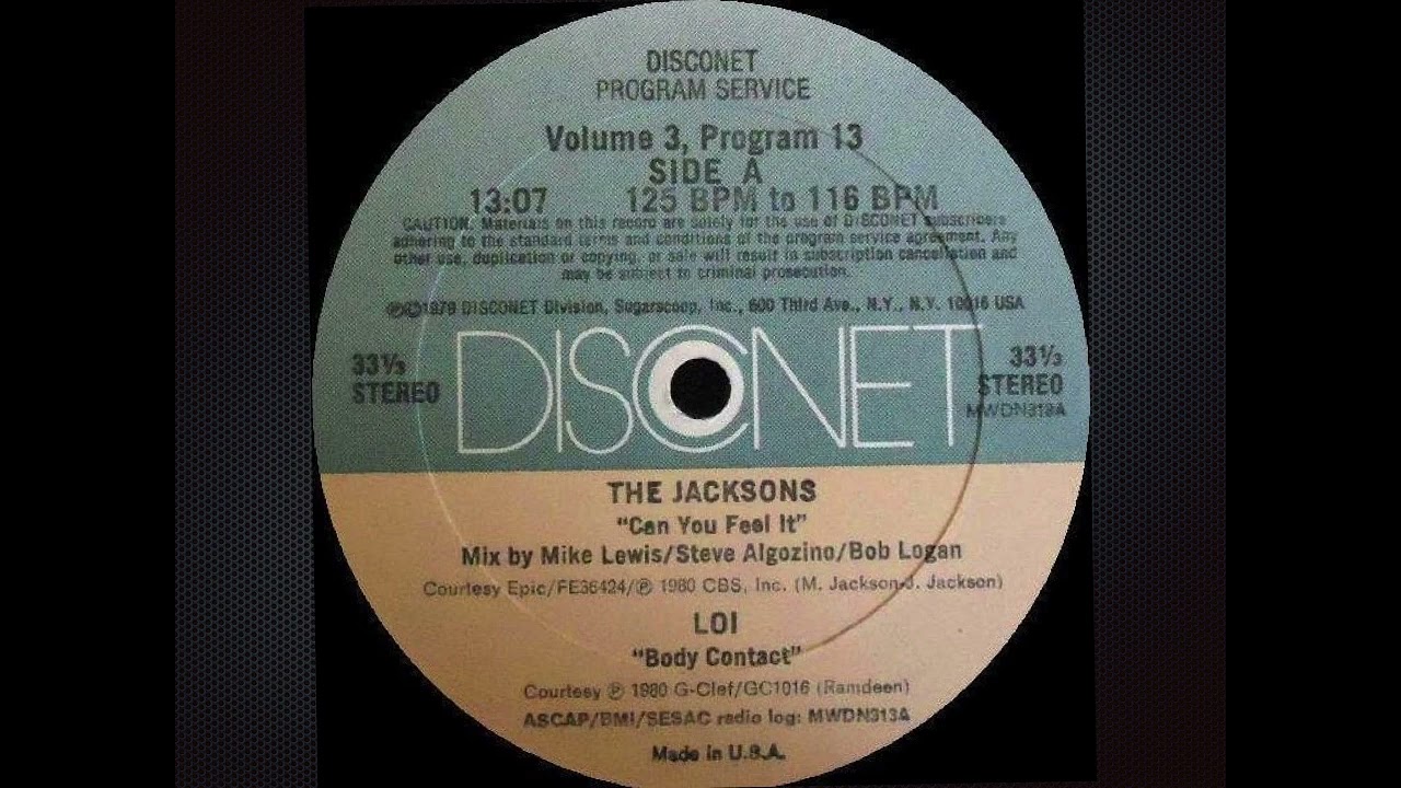 Can you feel it disconet jacksons youtube
