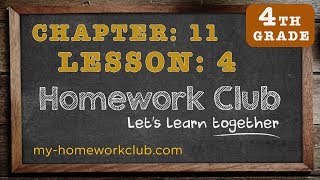 Homework Help Common Core Math Grade 4 Chapter 11 Lesson 4 - part 1
