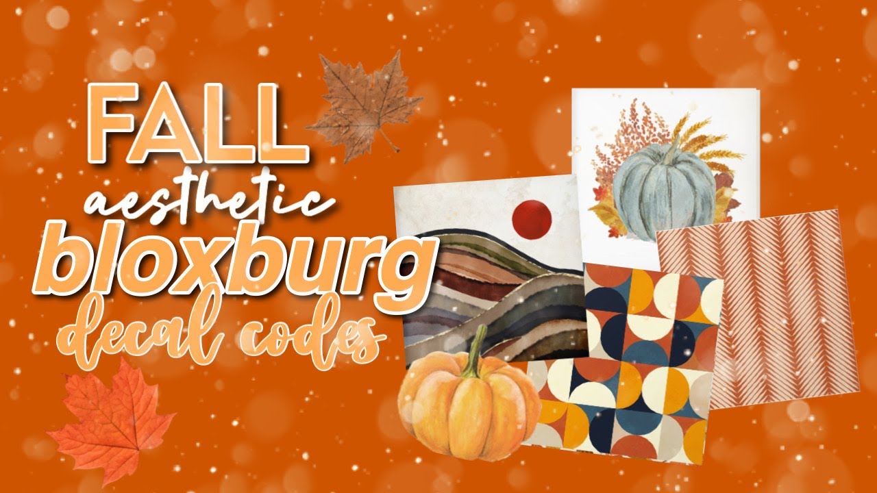 Roblox Decals  Bloxburg decals codes wallpaper, Bloxburg fall decor,  Halloween decals
