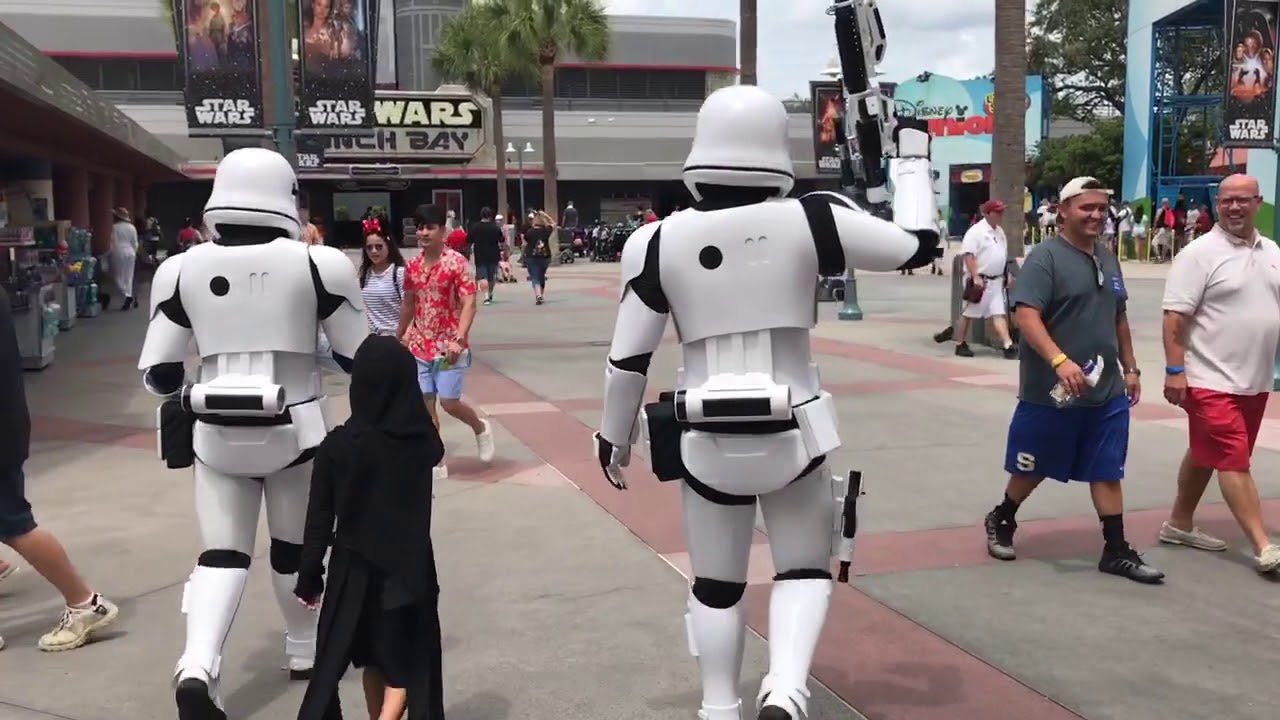 Stormtroopers escorting my son to Kylo Ren - Hollywood Studios