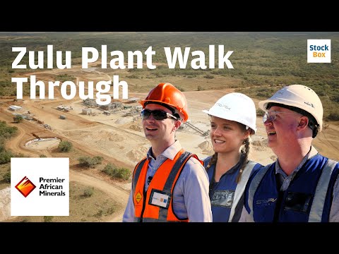 Premier African Minerals Zulu Lithium Plant Walk Through #PREM