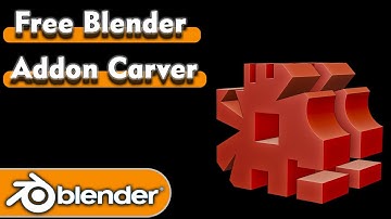 Free Blender aAddon Carver Blender Tutorial #blendertutorial #blender #addon