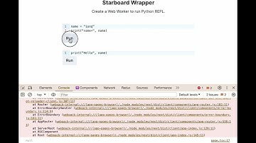 Run python code in browser using pyodide (basic)