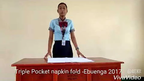 Triple Pocket Napkin Fold - Ebuenga (2017)