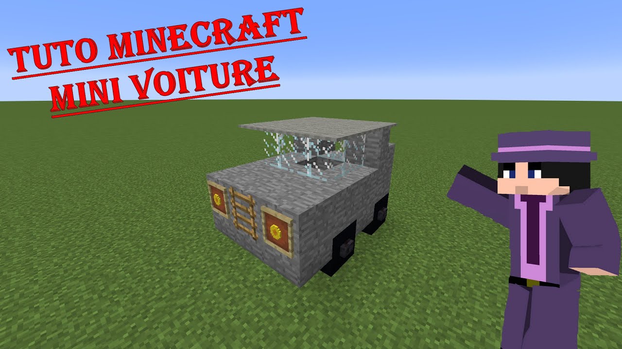 [TUTO] Comment faire une MINI VOITURE sur Minecraft 🚗 - YouTube