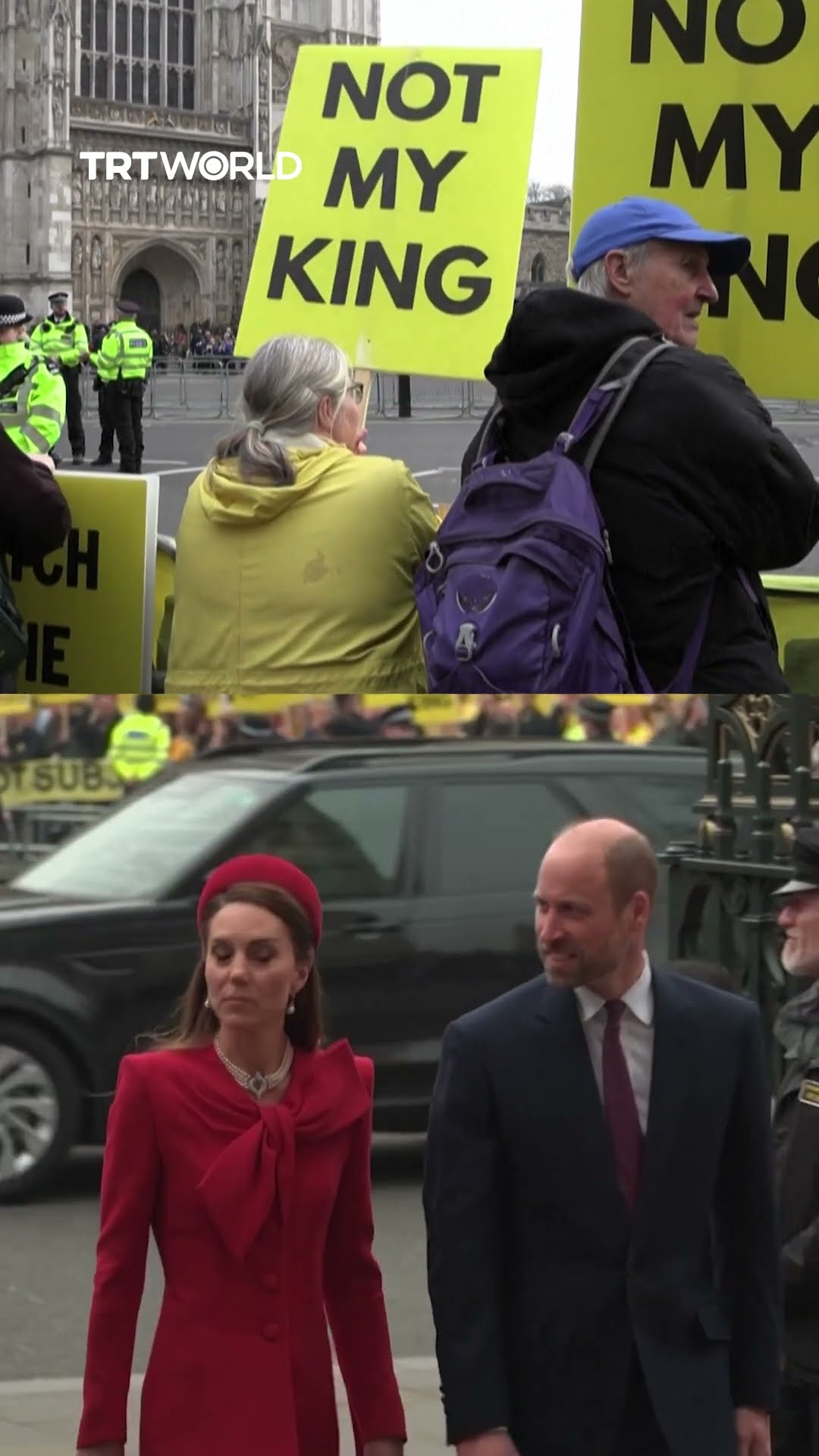 Anti-monarchy demonstrators protest British royal family on UK Commonwealth Day