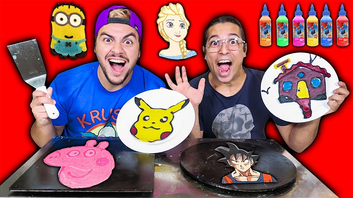 FAZENDO DESENHOS COM PANQUECA !! (POKÉMON, CASA E CARRO)