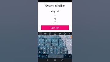 Text splitter app