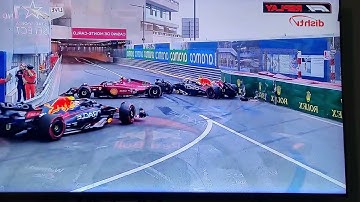 Sergio Perez And Carlos Sainz Crash Out In Qualifying! 2022 Monaco Grand Prix #shorts