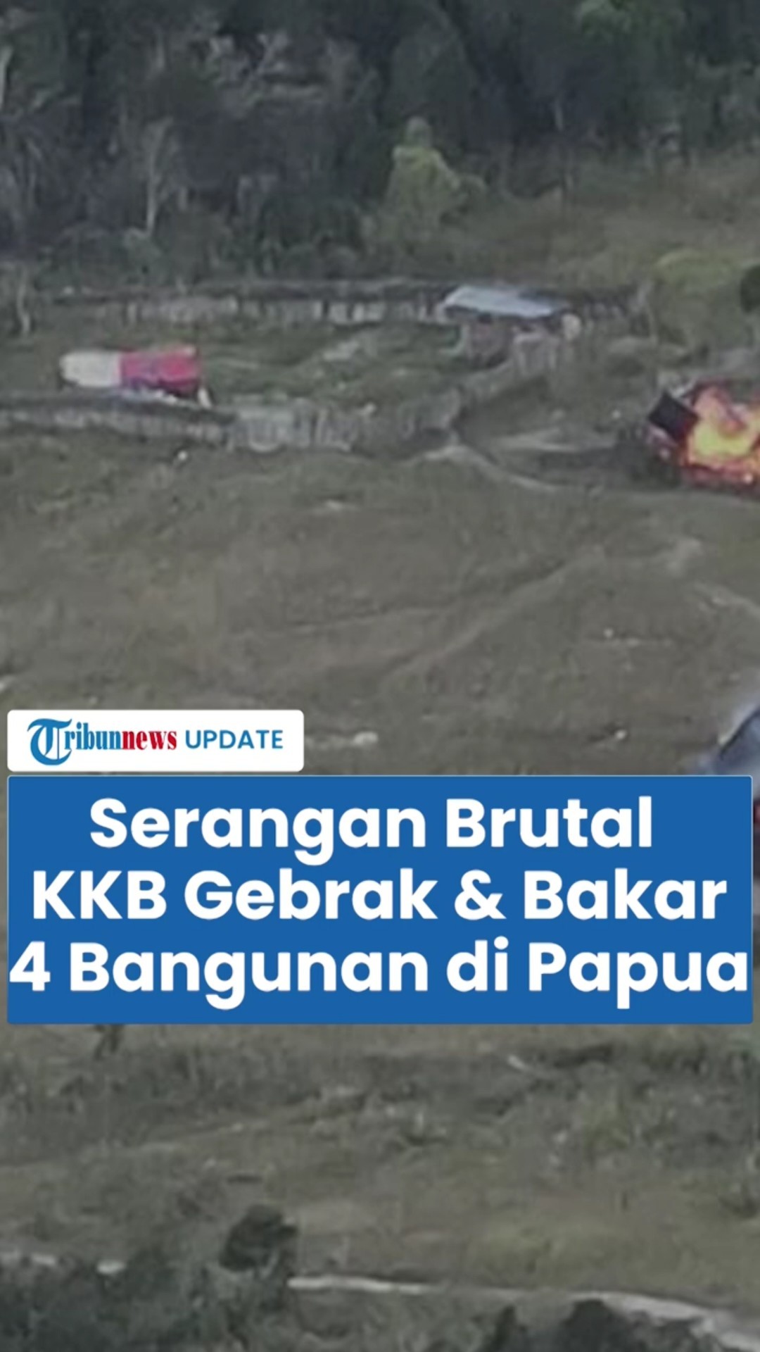 Serang Brutal Komplotan Kriminal Bersenjata Gebrak Warga dan Bakar Bangunan di Papua Tengah