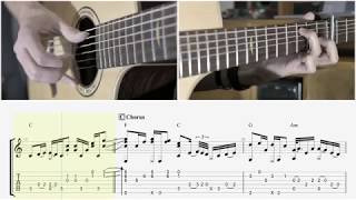 10.000 Reasons - Matt Redman - Tab Playthrough / Fingerstyle Guitar Tutorial chords