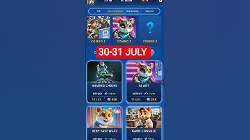 HAMSTER KOMBAT GAMEDEV DAILY COMBO | HAMSTER KOMBAT DAILY COMBO | 30-31 JULY HAMSTER DAILY COMBO