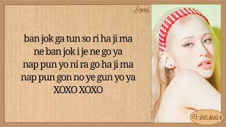 SOMI XOXO Easy Lyrics