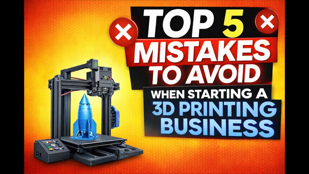 Top 5 Mistakes to Avoid When Starting a 3D Printing Business - YouTube